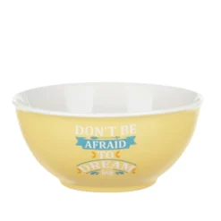 Tazza bolo scritta 800 ml in porcellana giallo opaco