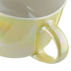 Tazza jumbo in giallo perlato Be Kind to Everyone