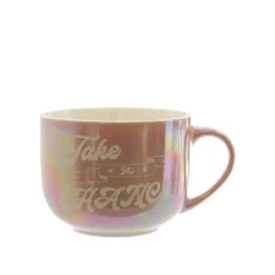 Tazza jumbo in rosa perlato Take The Chance