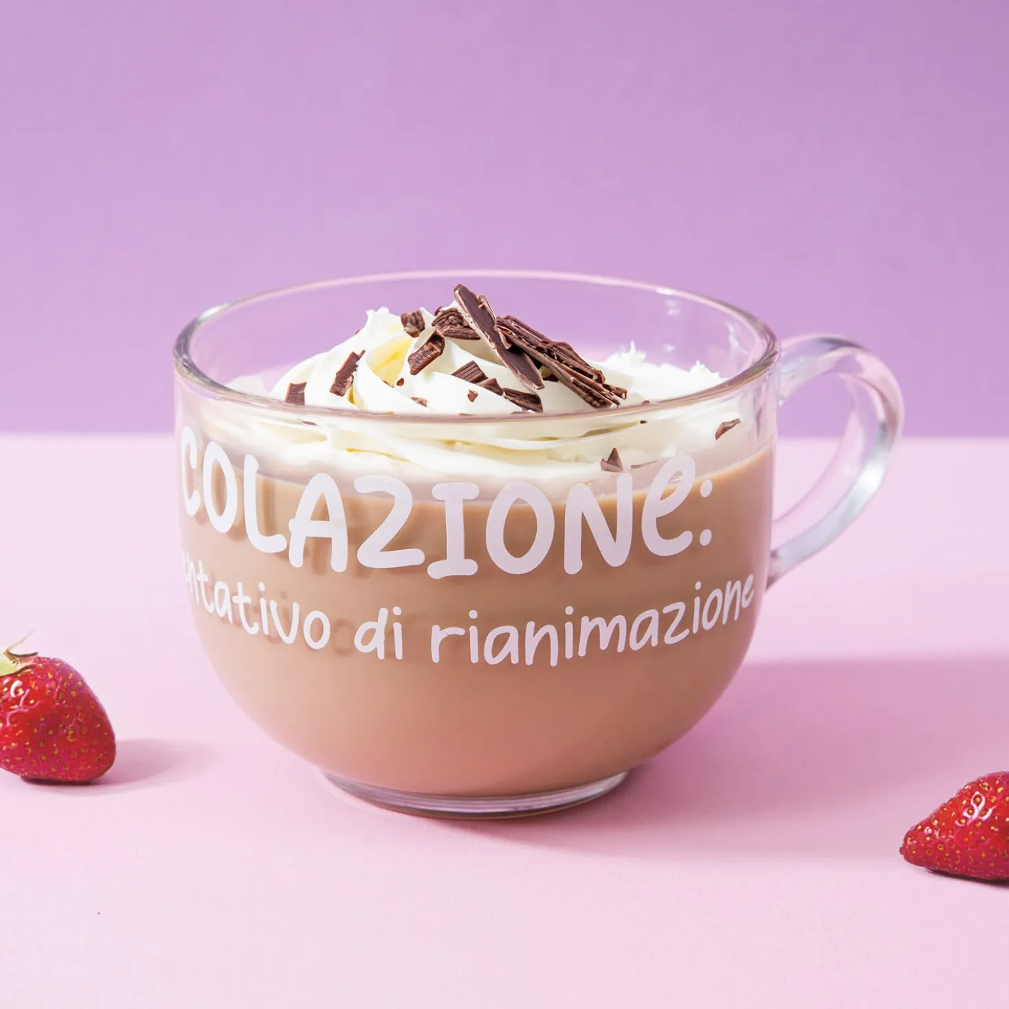 Tazza jumbo 700 ml scritta Colazione rianimazione