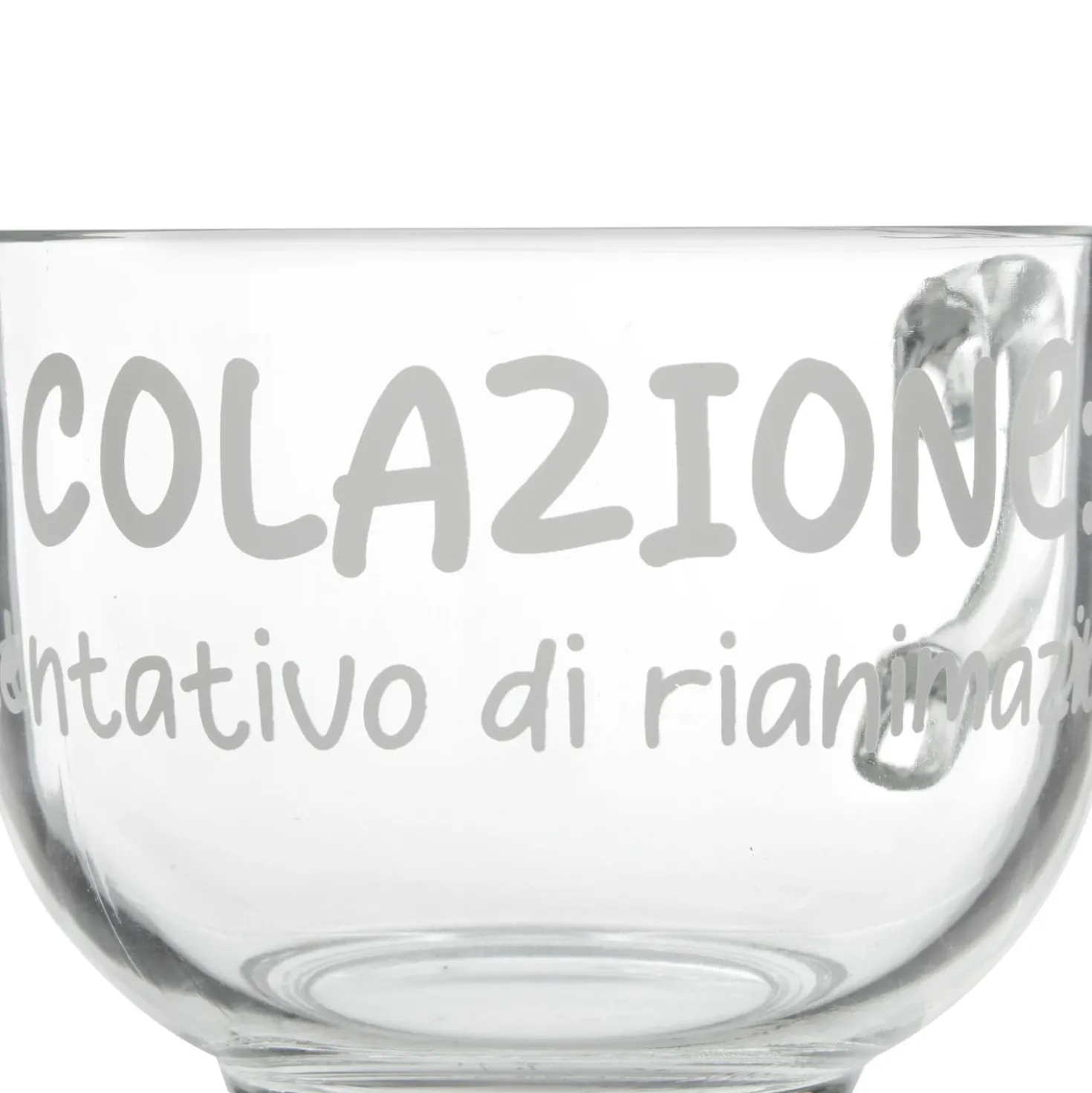 Tazza jumbo 700 ml scritta Colazione rianimazione