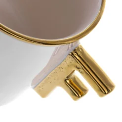 Tazza lettera F con manico oro 360 ml