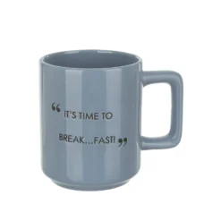 Tazza mug blu 320 ml con scritta Quotes
