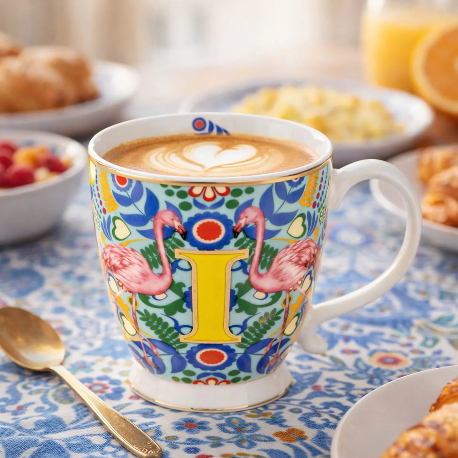 Tazza mug lettera I 450 ml Royal Garden