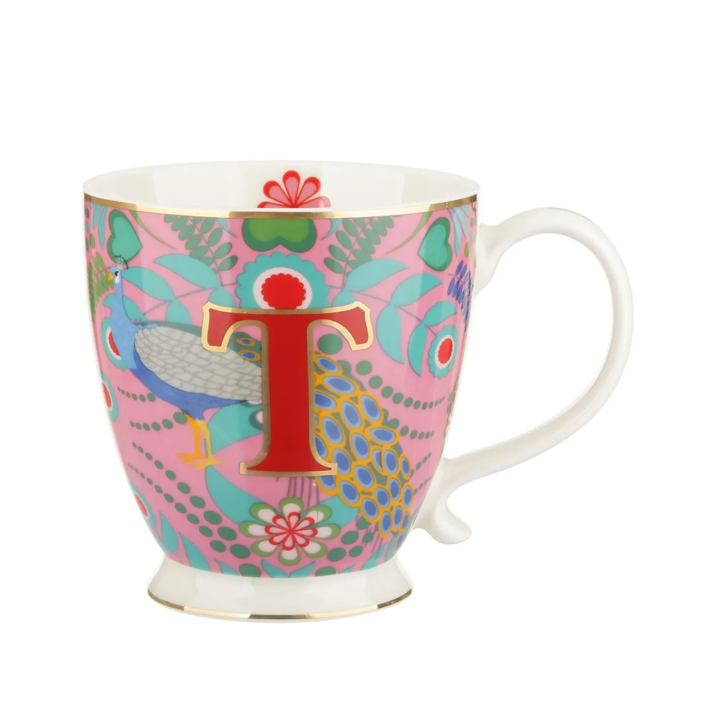 Tazza mug lettera T 450 ml Royal Garden