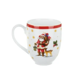 Tazza mug natalizia Babbo Natale 440 ml porcellana