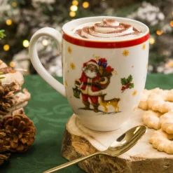 Tazza mug natalizia Babbo Natale 440 ml porcellana