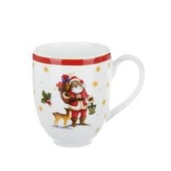 Tazza mug natalizia Babbo Natale 440 ml porcellana