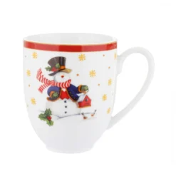 Tazza mug Pupazzo di neve in porcellana, 300 ml