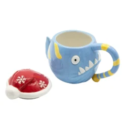 Tazza natalizia pesce pagliaccio azzurro 600 ml ceramica