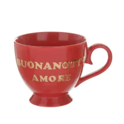 Tazza porcellana rossa Buonanotte Amore 500 ml Loving