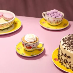 Tazzina caffè con piattino in porcellana Natura