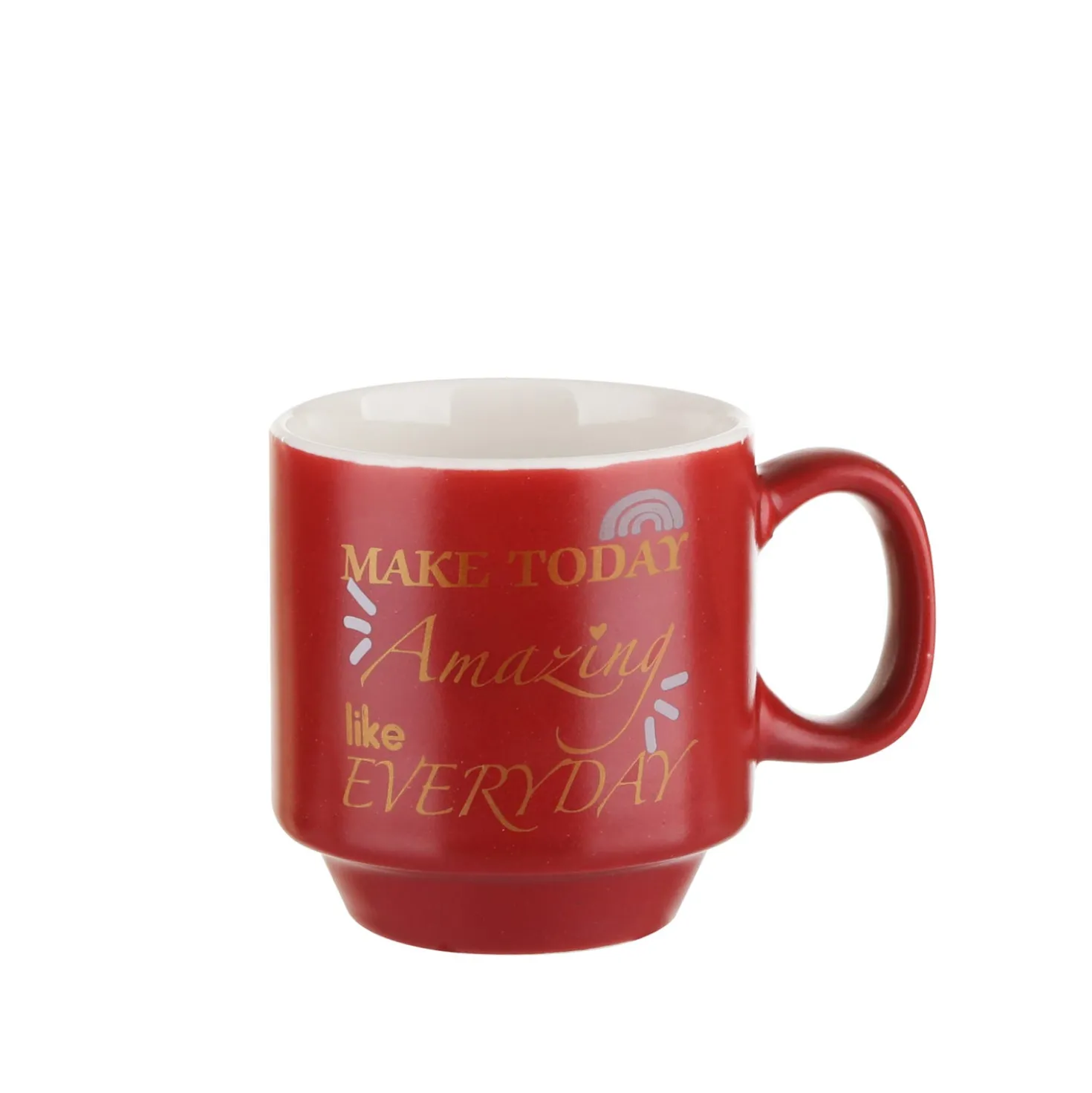 Tazzina caffè 90 ml scritta rossa