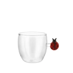 Tazzina in vetro borosilicato 120 ml coccinella