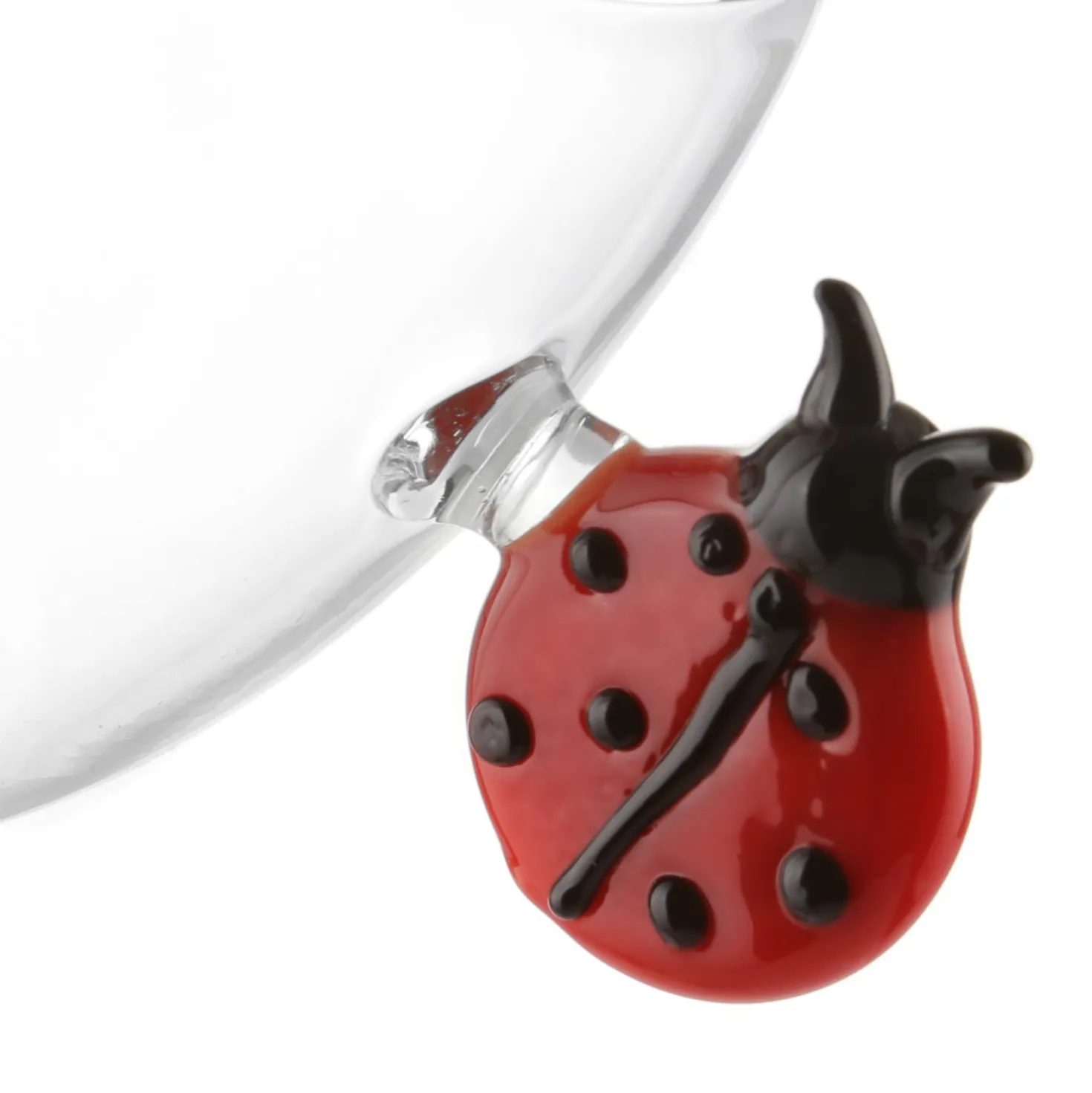 Tazzina in vetro borosilicato 120 ml coccinella