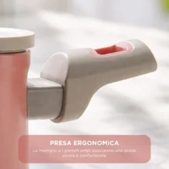 Tegame 24 cm antiaderente ceramico Koral con coperchio
