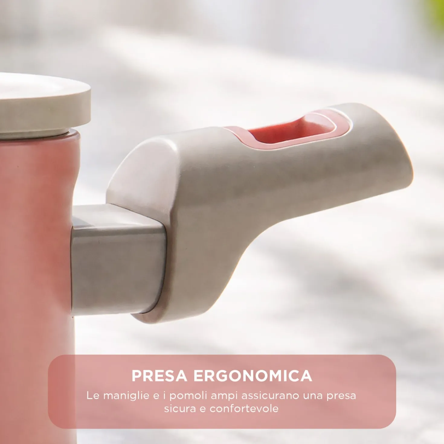 Tegame 24 cm antiaderente ceramico Koral con coperchio