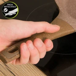 Tegame 30 cm antiaderente 0 grassi con coperchio