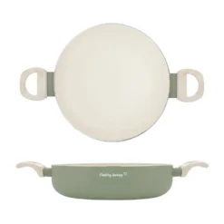 Tegame 28 cm avocado Cooking Therapy con coperchio