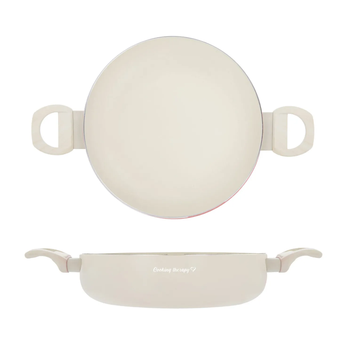 Tegame 28 cm sabbia Cooking Therapy con coperchio