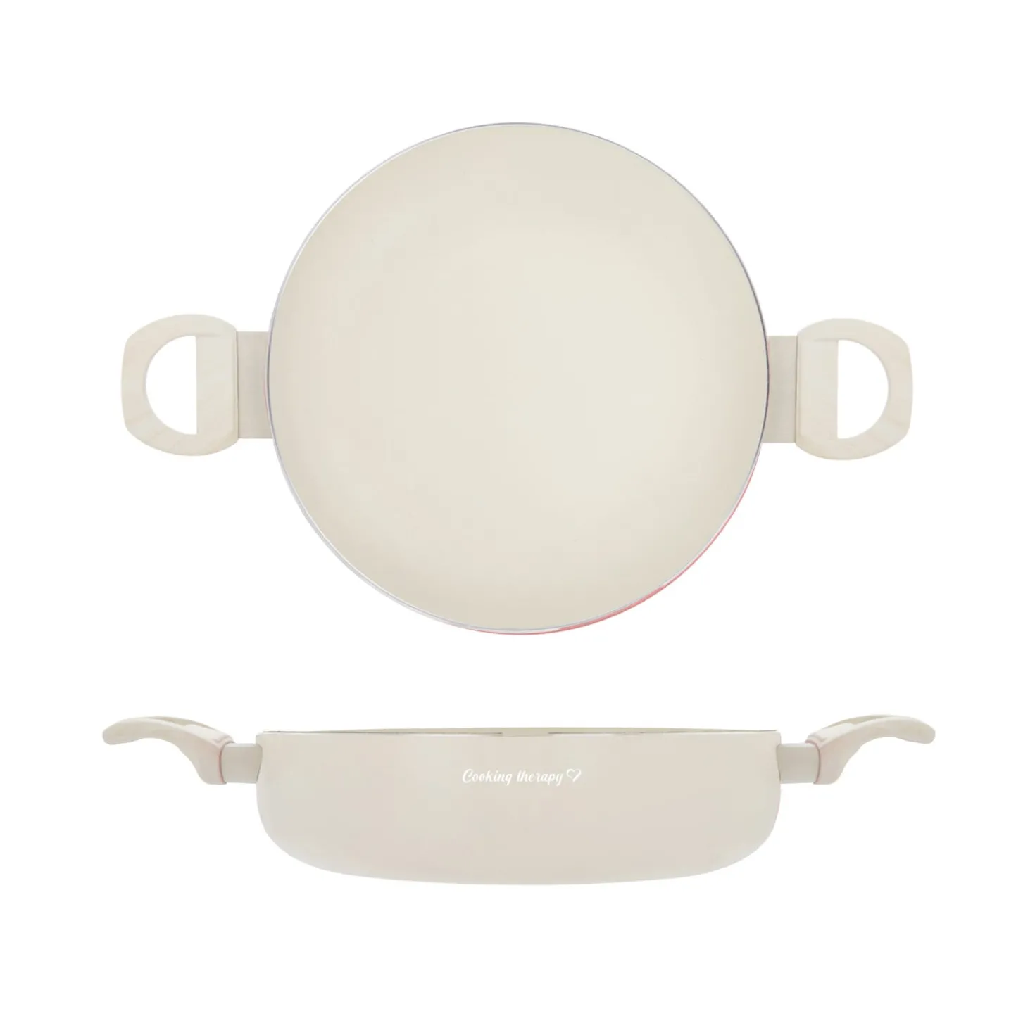 Tegame 24 cm sabbia Cooking Therapy con coperchio