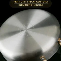 Tegame 28 cm triplo strato Tri Ply - Gold con coperchio