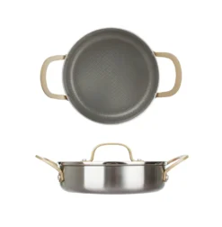 Tegame 24 cm triplo strato Tri Ply - Gold con coperchio