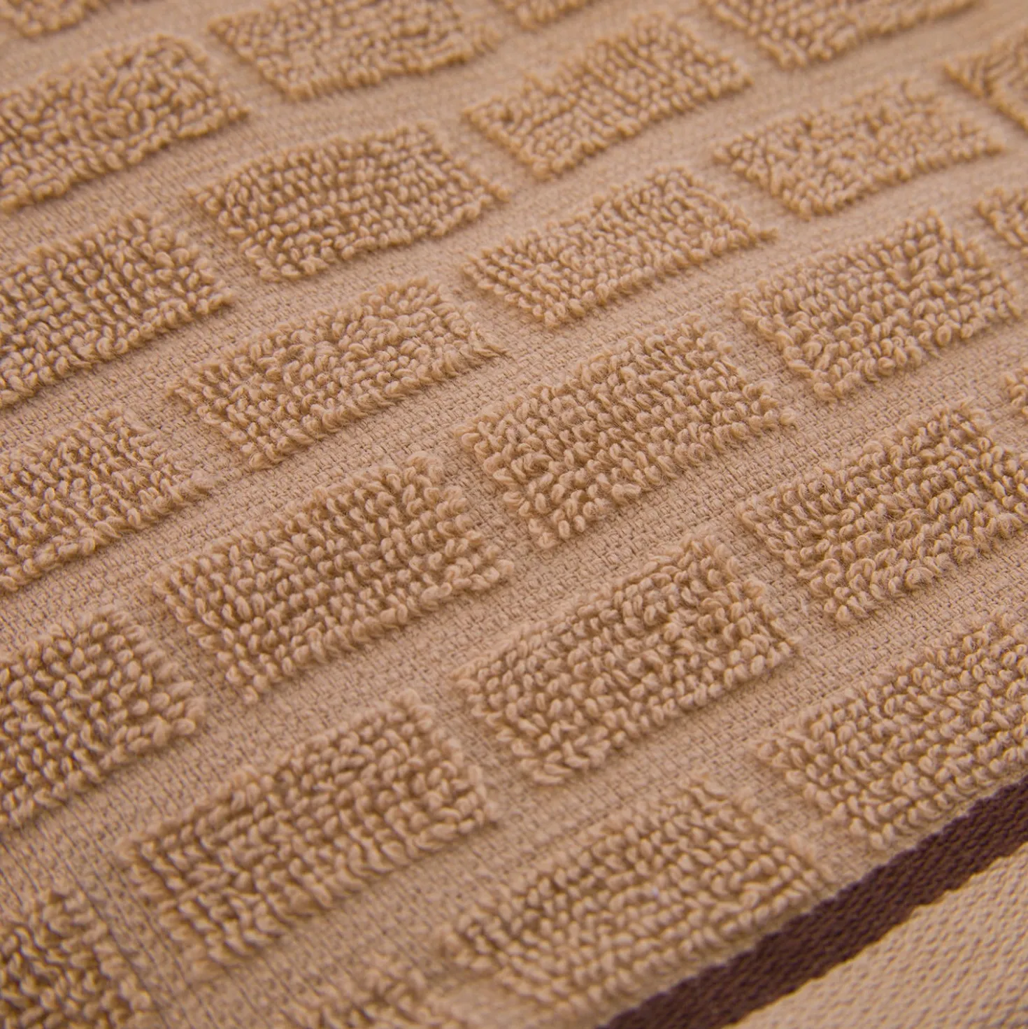 Telo doccia cotone Pop Corn Brick beige chiaro