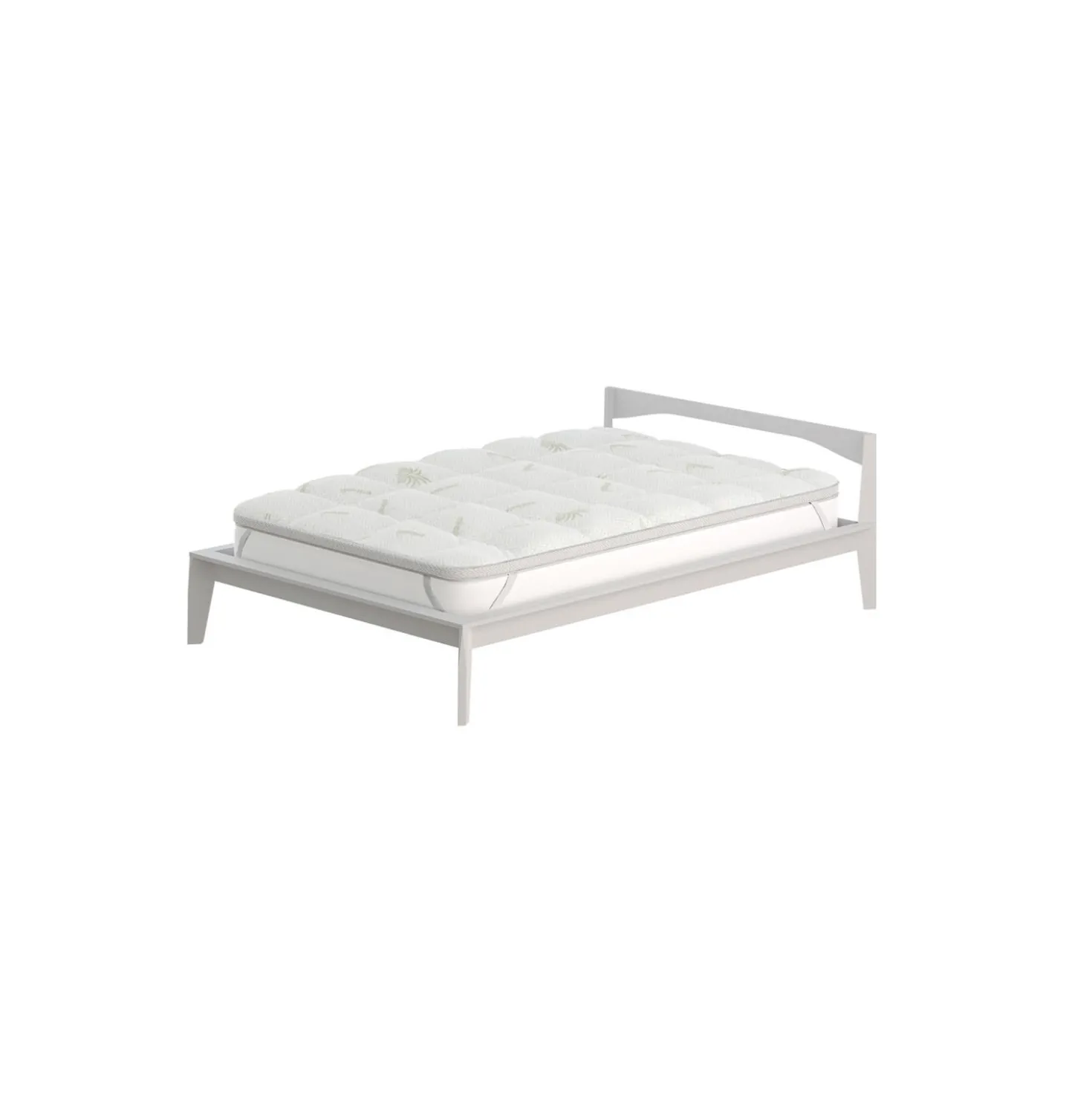 Topper 1 piazza e mezza trattamento Aloe 140x195 cm Wellness Datex
