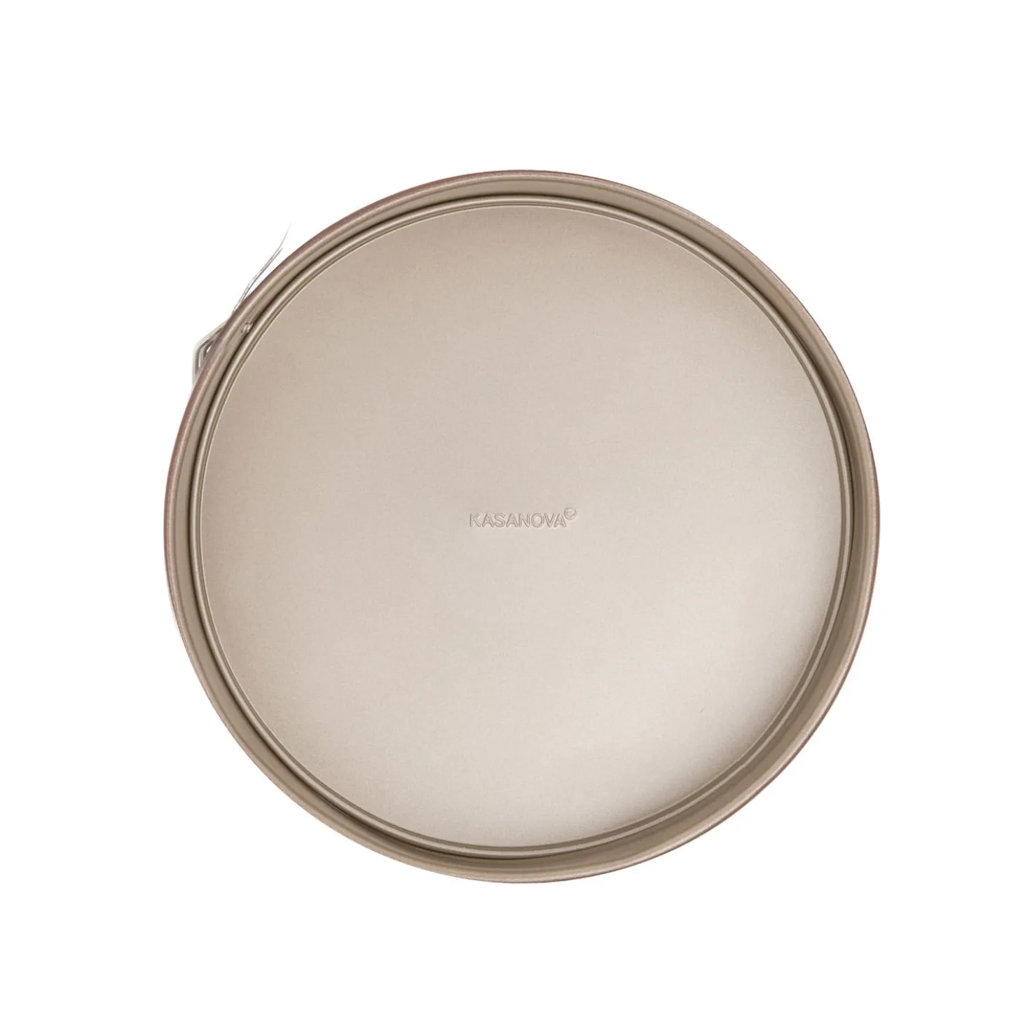 Tortiera 26 cm con cerniera champagne acciaio