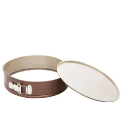 Tortiera 26 cm con cerniera champagne acciaio