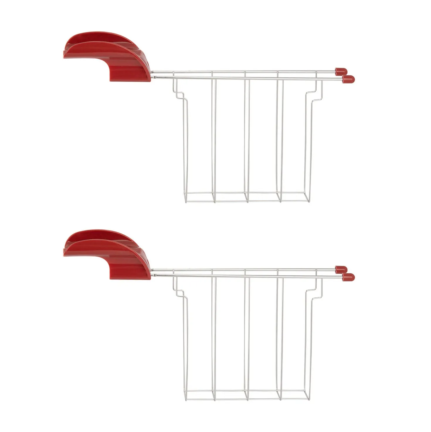 Tostapane 2 fette 7 livelli di tostatura 750 W rosso