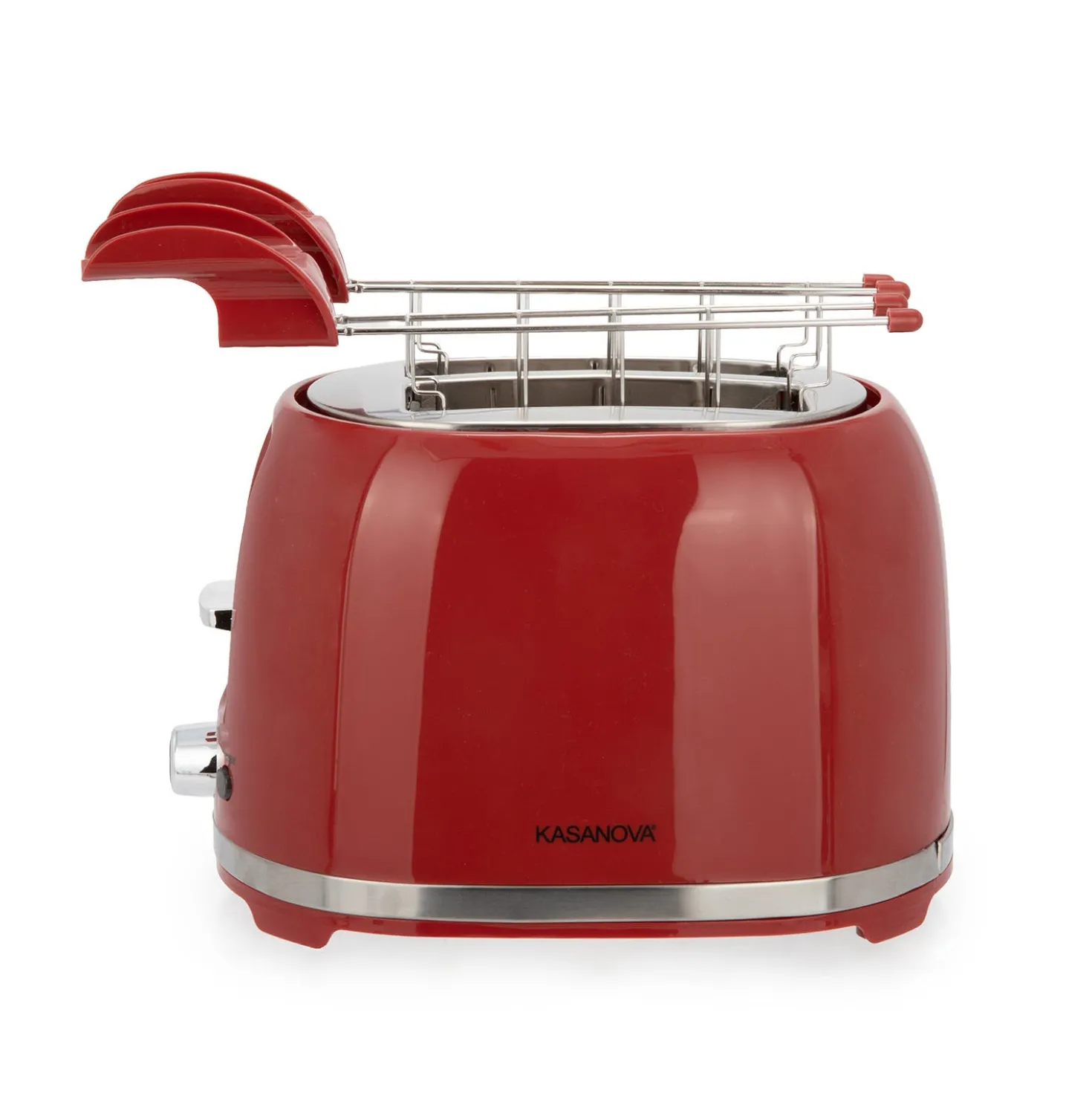 Tostapane 2 fette 7 livelli di tostatura 850 W rosso