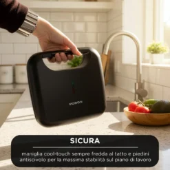 Tostiera elettrica 750 W nera