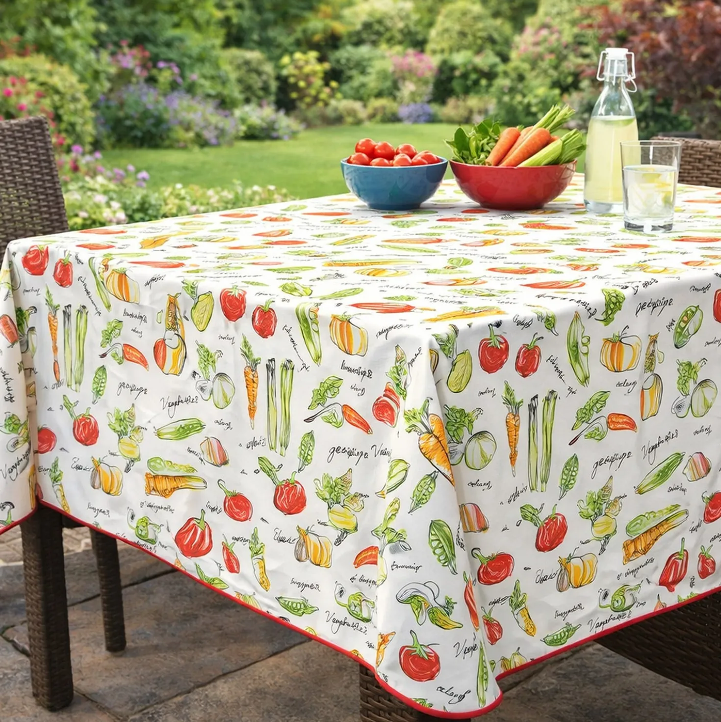 Tovaglia antimacchia 140x230 cm orto