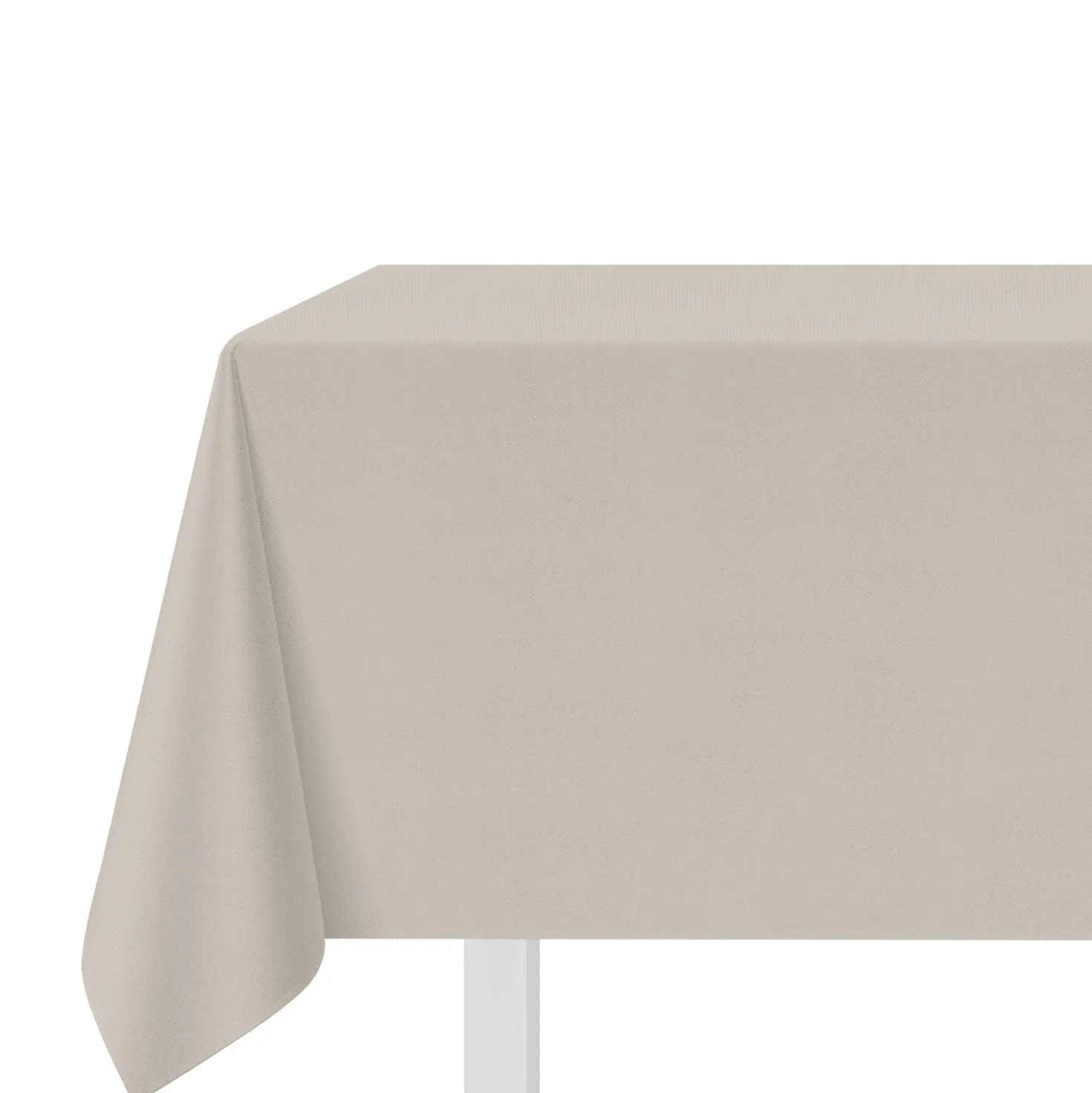 Tovaglia antimacchia 140x320 cm tinto filo grigio melange