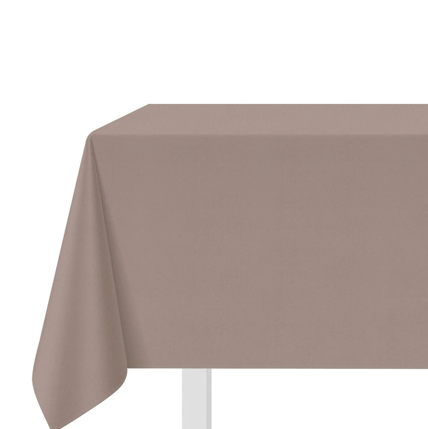 Tovaglia antimacchia 140x180 cm tinto filo tortora melange