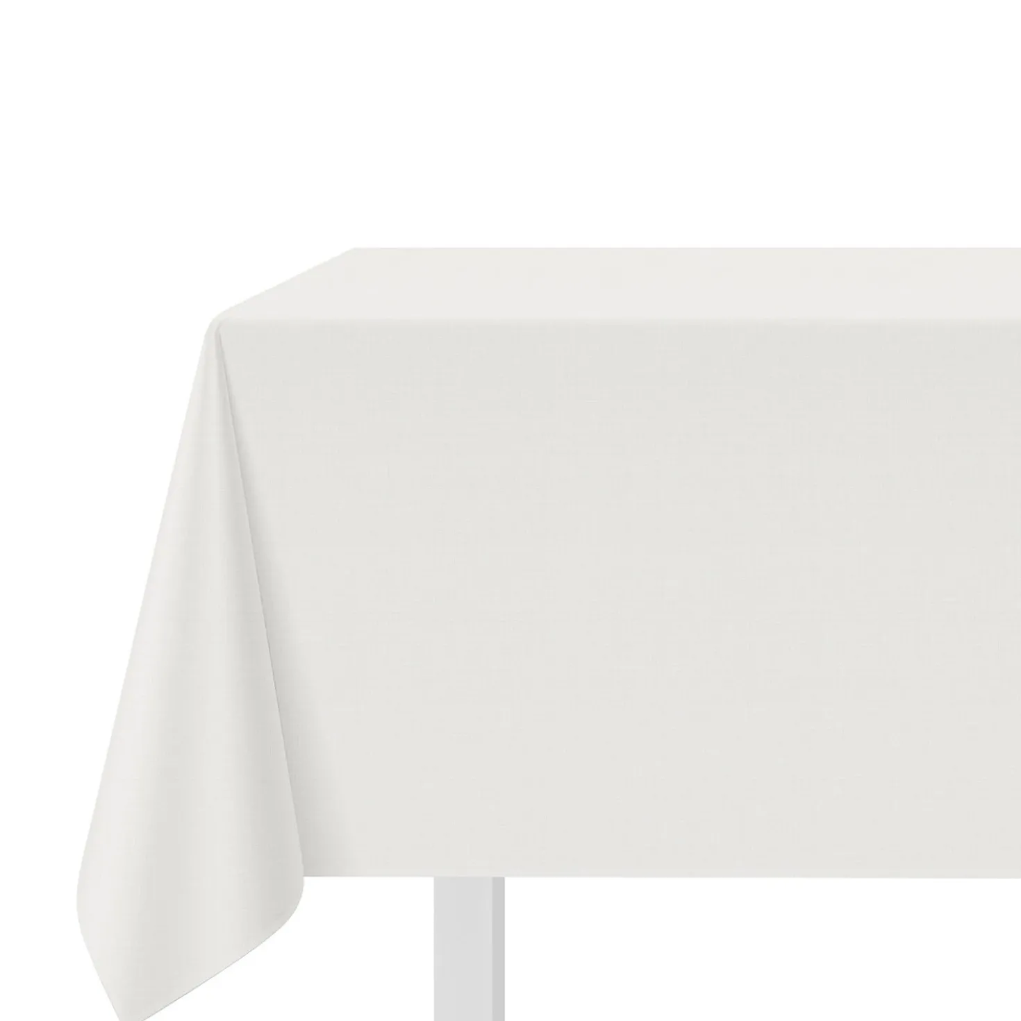 Tovaglia cotone bianco 140x180 cm Slub