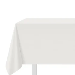 Tovaglia cotone bianco 140x140 cm Slub