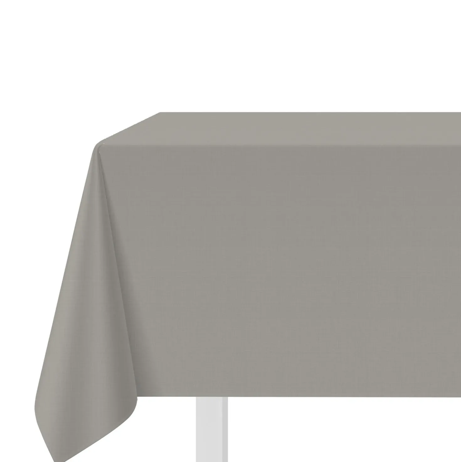 Tovaglia cotone tortora 140x140 cm Slub