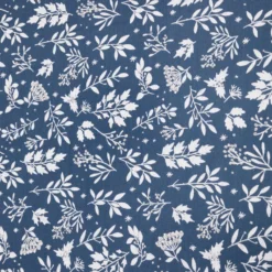 Tovaglia in cotone 140x240cm Leaf blu