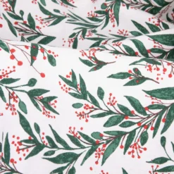 Tovaglia natalizia 140x320 cm agrifoglio