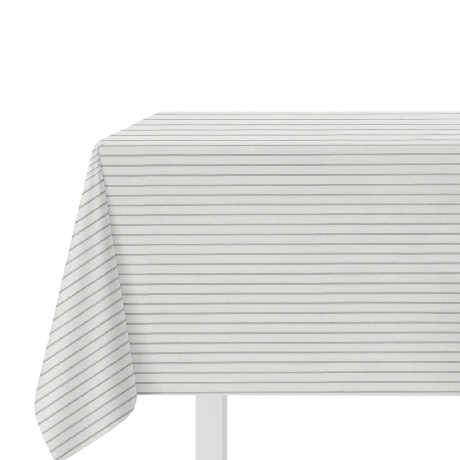 Tovaglia 140x140 cm cotone tinto filo righe scure