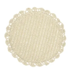 Tovaglietta decorativa 38 cm carta crema