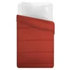 Trapunta singola rosso decoro maculato in rilievo