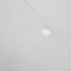 Trapuntino matrimoniale microfibra con ricamo grigio