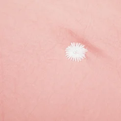 Trapuntino matrimoniale microfibra con ricamo rosa
