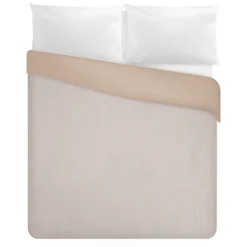 Trapuntino matrimoniale microfibra double face beige