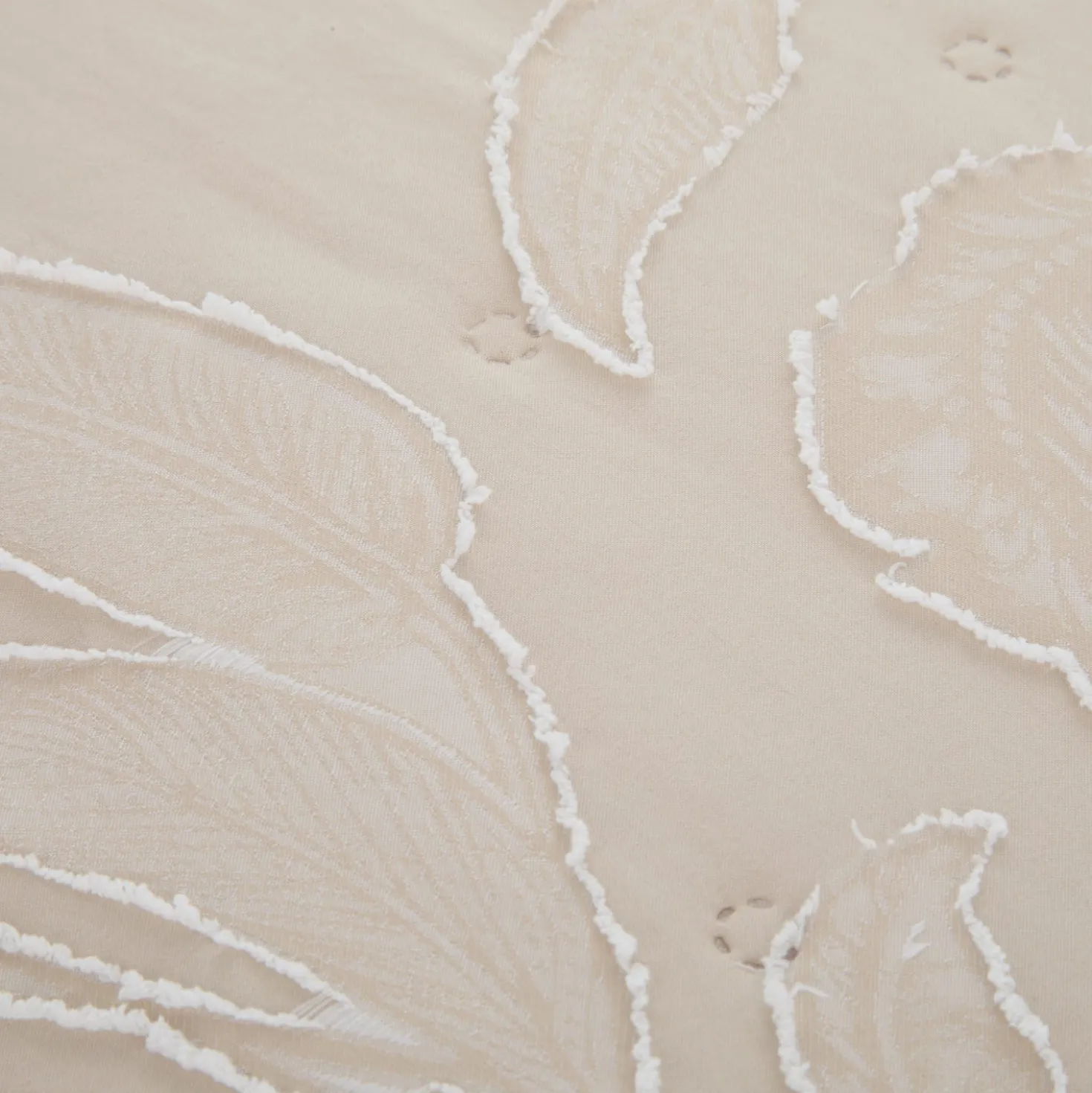 Trapuntino matrimoniale microfibra Gerbera beige