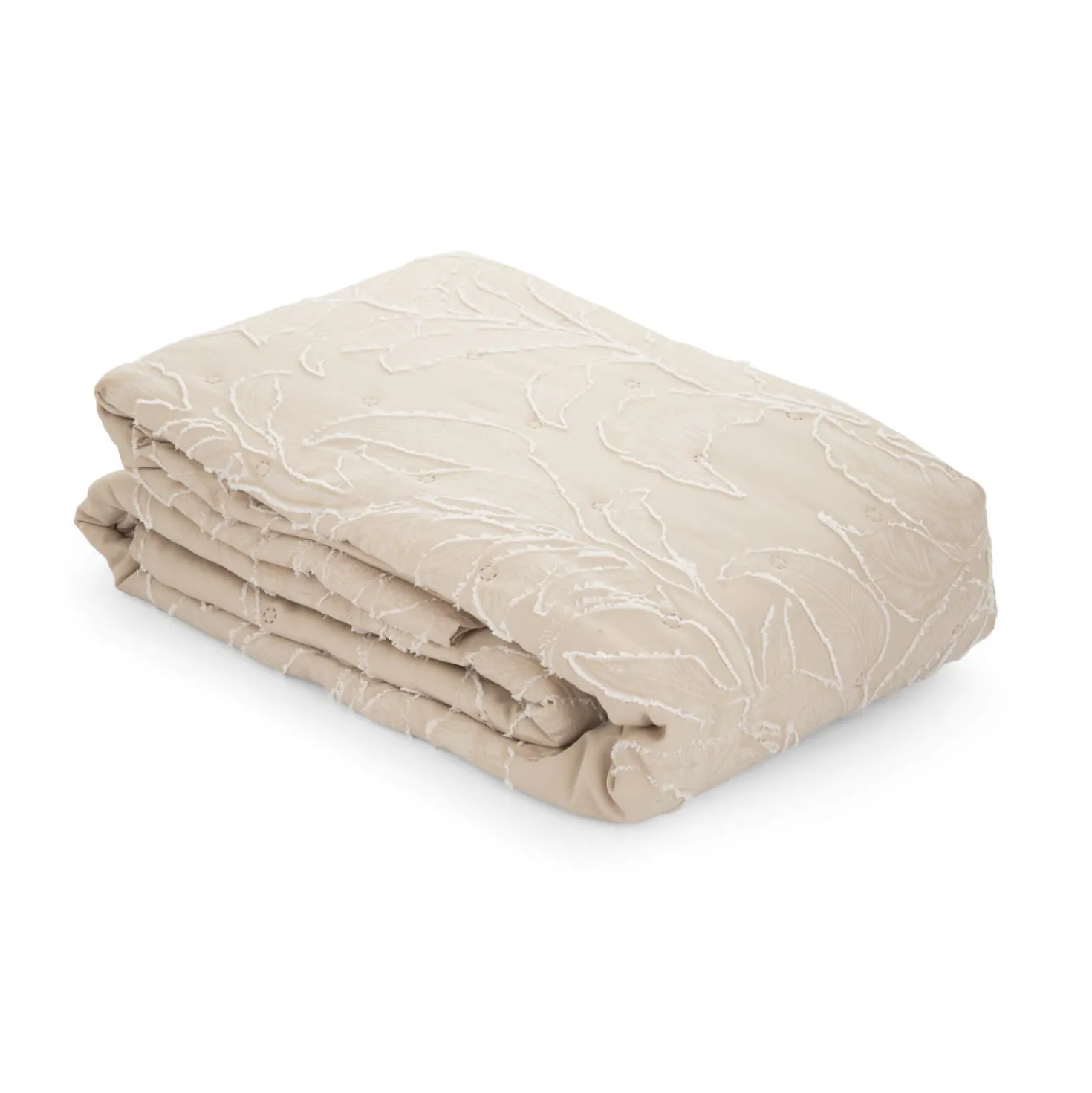 Trapuntino matrimoniale microfibra Gerbera beige